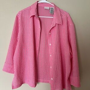 White Stag Pink Gingham Shirt